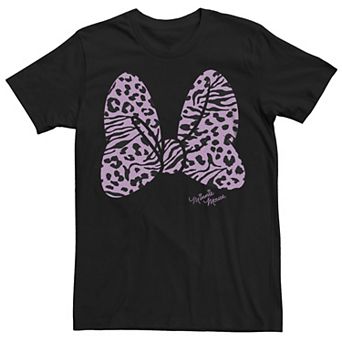 Disney's Juniors' Minnie Mouse Animal Print Boyfriend Tee