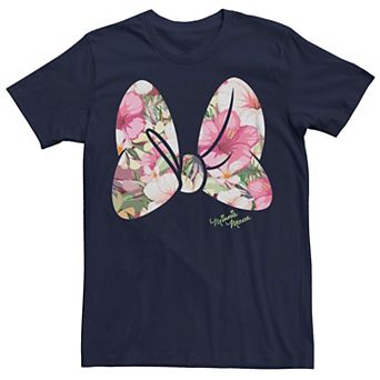 Disney's Juniors' Minnie Mouse Flower Print Boyfriend Tee