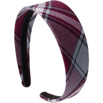 Girl's Lands' End School Uniform Plaid Headband