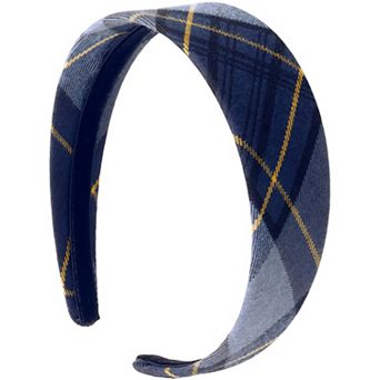 Girl's Lands' End School Uniform Plaid Headband