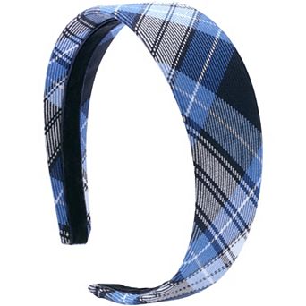 Girl's Lands' End School Uniform Plaid Headband