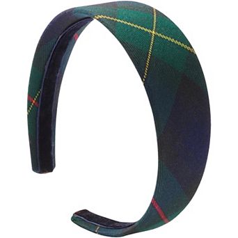 Girl's Lands' End School Uniform Plaid Headband