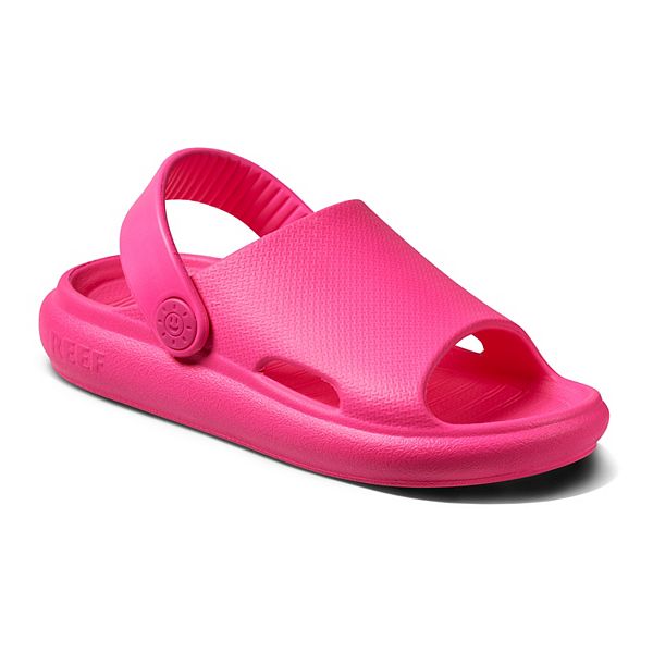 REEF Little Rio Slide Kids' Sandals - Hot Pink (11)