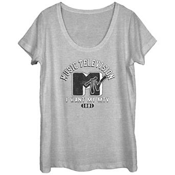 Juniors' MTV Music College Redux Scoop Neck Graphic Tee