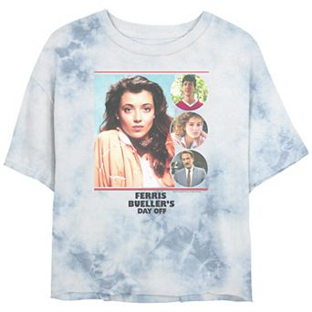 Juniors' Ferris Bueller Ferris Girls Crop Top Graphic Tee