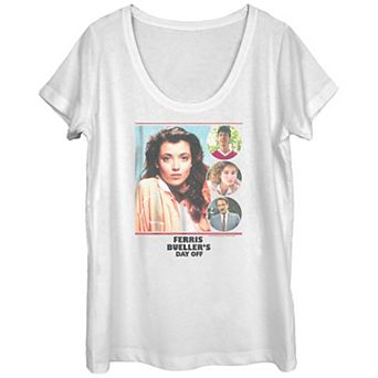Juniors' Ferris Bueller Ferris Girls Scoop Neck Graphic Tee