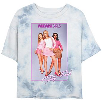 Juniors' Mean Girls Total Tie Dye Crop Top Graphic Tee