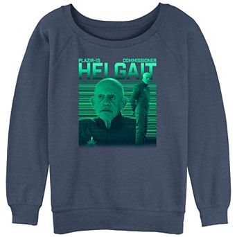 Juniors' Star Wars The Mandalorian Commissioner Helgait Poster Graphic Tee