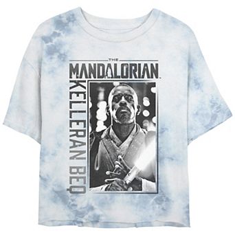 Juniors' Star Wars The Mandalorian Kelleran Beq Crop Top Graphic Tee