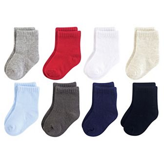 Luvable Friends Baby Boy Fun Essential Socks, Blue Red