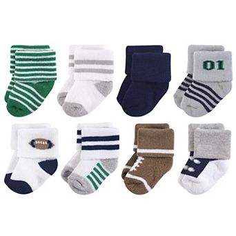 Little Treasure Baby Boy Newborn Socks, Football