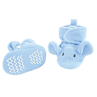 Hudson Baby Unisex Baby Trapper Hat, Mitten and Bootie Set, Blue Elephant