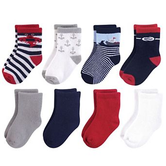Luvable Friends Baby Boy Fun Essential Socks, Lobster