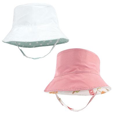 Hudson Baby Infant Girl Sun Protection Hat, Ice Cream Dot