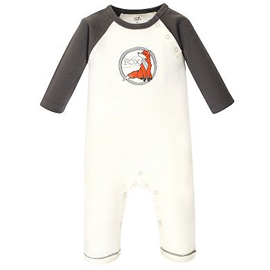 Touched by Nature Baby Boy Organic Cotton Coveralls 3pk, Boho Fox