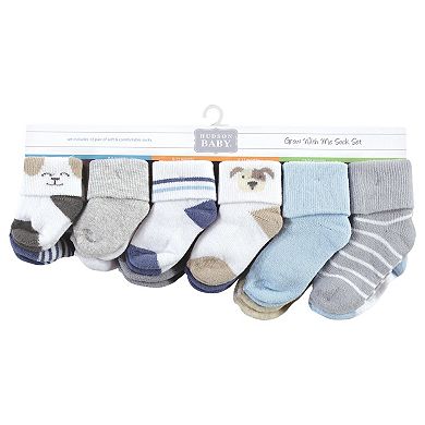 Infant Boys Grow With Me Socks 12pk, Dog