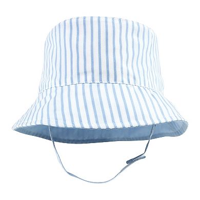 Hudson Baby Infant Girl Sun Protection Hat, Lemon Stripe