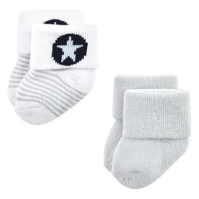 Luvable Friends Baby Boy Newborn and Baby Terry Socks, Airplane 12-Pack