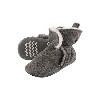 Hudson Baby Unisex Baby Trapper Hat, Mitten and Bootie Set, Heather Charcoal