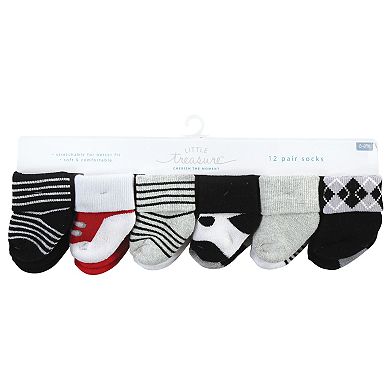 Little Treasure Infant Boy Newborn Socks, Tuxedo