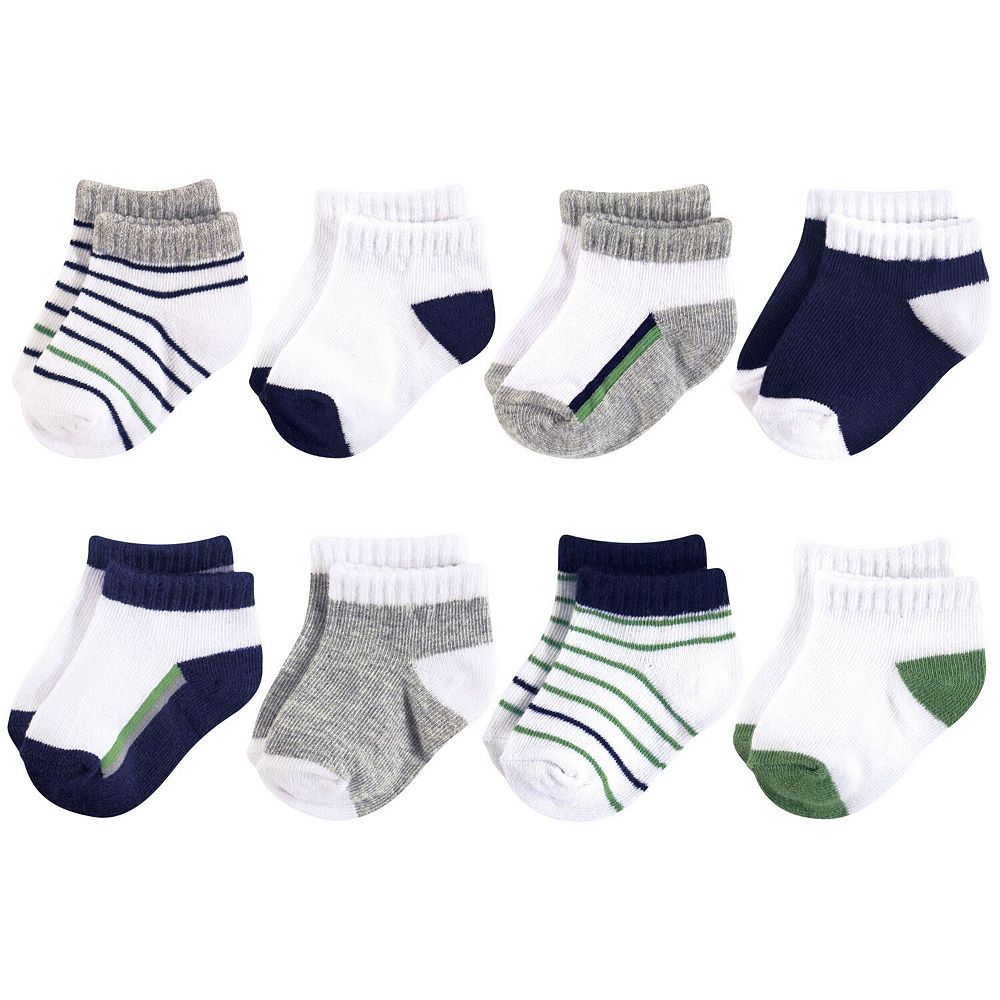 Yoga Sprout Baby Boys Socks, Olive Navy, 12-24 Months