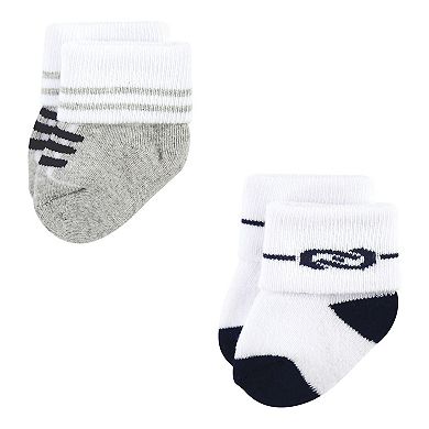 Luvable Friends Infant Boy Newborn and Baby Terry Socks, Nautical, 0-6 Months