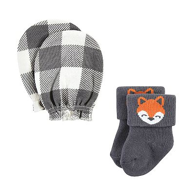 Infant Boy Socks and Mittens Set, Woodland Boy