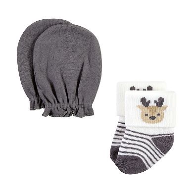 Infant Boy Socks and Mittens Set, Woodland Boy
