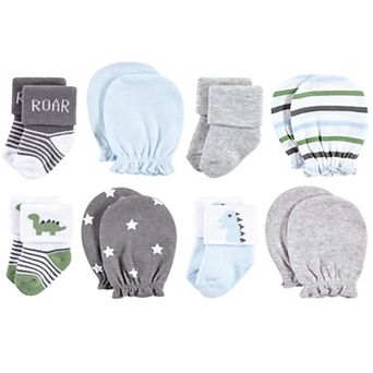 Infant Boy Socks and Mittens Set, Dinosaur