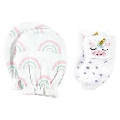 Infant Girl Socks and Mittens Set, Unicorn