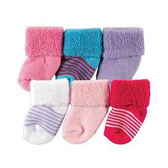 Baby Girl Newborn and Baby Socks Set, Purple, 0-3 Months