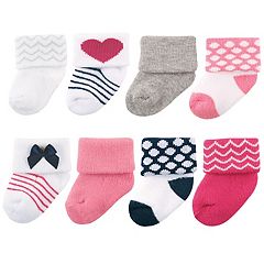 Yoga Sprout Baby Girl Socks, Damask