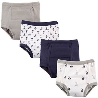 Luvable Friends Baby and Toddler Boy Cotton Training Pants, Anchor