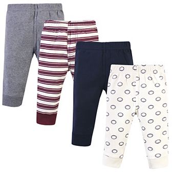 Hudson Baby Infant and Toddler Boy Cotton Pants 4 pk Football