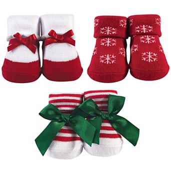 Infant Girl Socks Boxed Giftset, Christmas Snowflake, One Size