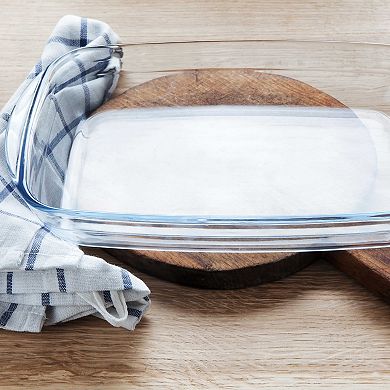 Oven Safe Premium Glass Rectangular Baking Dish, 1.7 QT