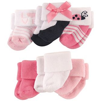 Baby Girl Newborn and Baby Socks Set, Ladybug, 0-3 Months