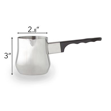 3-Piece Stainless Steel Turkish Coffee Pots