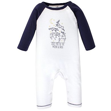 Touched by Nature Baby Boy Organic Cotton Coveralls 3pk, Constellation