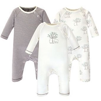 Touched by Nature Baby Organic Cotton Coveralls 3 pk Birch Tree