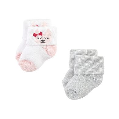 Infant Girls Grow With Me Socks 12pk, Kitten