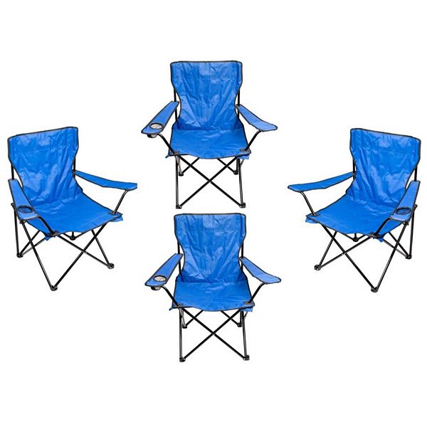 Folding Chairs with Cup Holder and Carry Bag