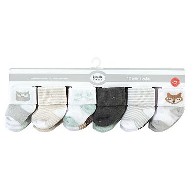 Luvable Friends Set Bimbo: Asciugamano Con Cappuccio + 5 Salviette - Morbido Cotone, Motivo Anatra, Taglia Unica