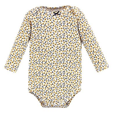 Hudson Baby Infant Girl Cotton Long-Sleeve Bodysuits, Girls Are The Future