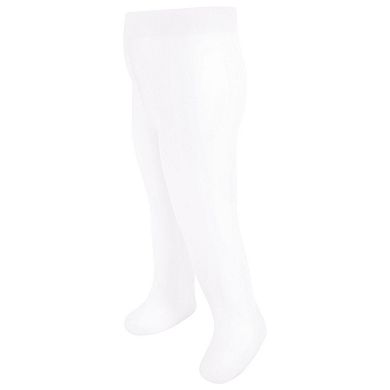 Luvable Friends Baby and Toddler Girl Nylon Tights, Black Pink, 2T-4T