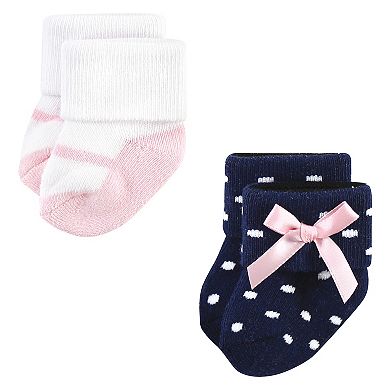 Little Treasure Infant Girl Newborn Socks, Polished