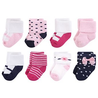 Little Treasure Baby Girl Newborn Socks, Polished
