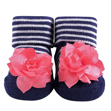 Hudson Baby Infant Girl Socks Boxed Giftset, Flamingo, One Size