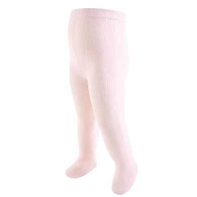 Touched by Nature Baby Girl Organic Cotton Tights, Lt. Pink Black