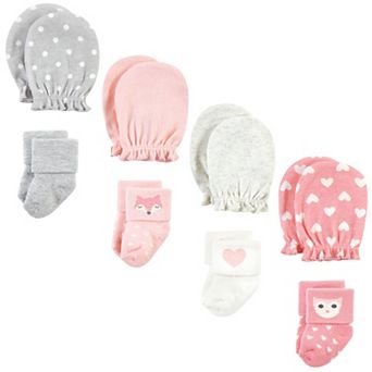 Infant Girl Socks and Mittens Set, Woodland Girl